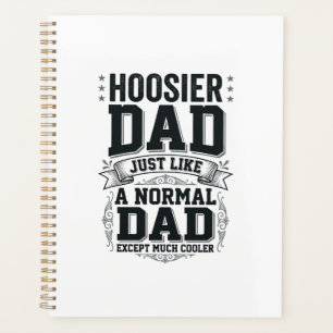 Hoosier Dad Vintage Gravur Zitat Shirt Design_1 Planer