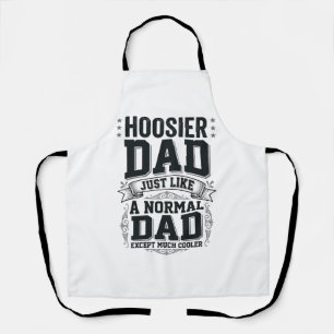 Hoosier Dad Vintage Gravur Zitat Shirt Design_1 Schürze