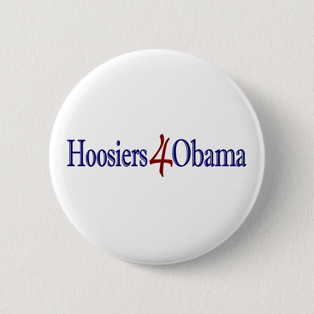 Hoosiers 4 Obama Button (Vorderseite)