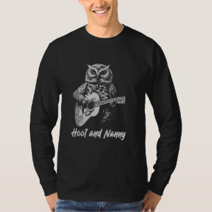 Hoot & Nanny Hootenanny Eulenband Banjofestival Co T-Shirt
