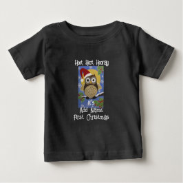 Hoot Owl 1. Weihnachten Baby T-shirt