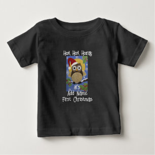 Hoot Owl 1. Weihnachten Baby T-shirt