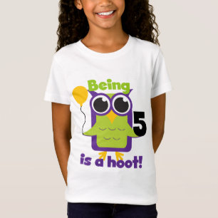 Hoot Owl 5. Geburtstag T - Shirt und Geschenke