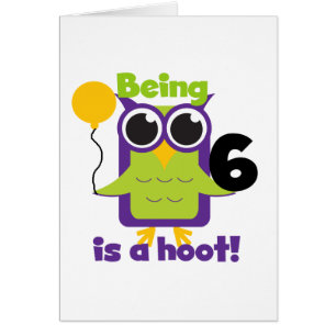 Hoot Owl 6. Geburtstag T - Shirt und Geschenke