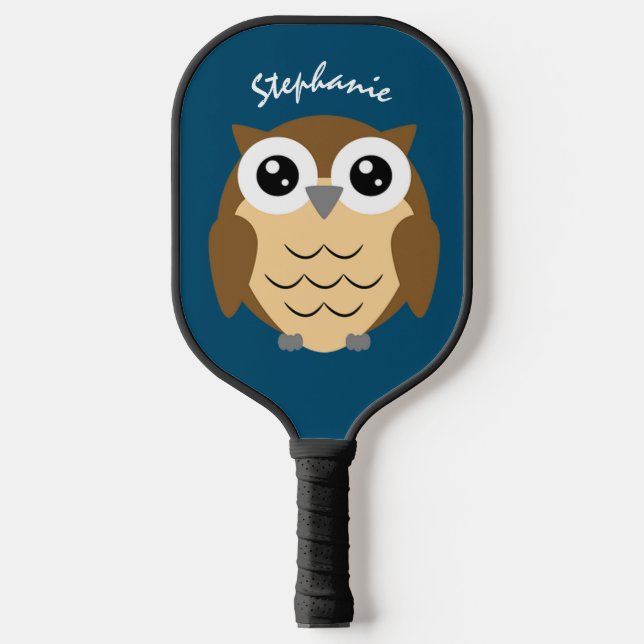 Hoot Owl Design Pickleball Paddle (Vorderseite)