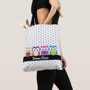 Hoot Owl Polka Dot Design Muster