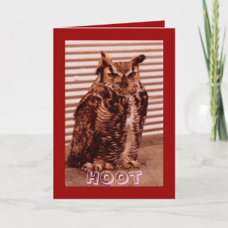 Hoot Owl, Valentine's Card Feiertagskarte