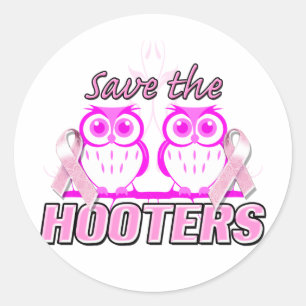 Hooters.png gerettet runder aufkleber