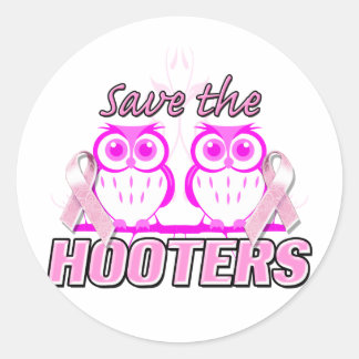 Hooters.png gerettet runder aufkleber