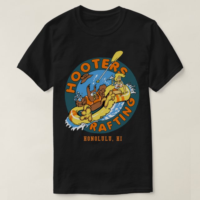 Hooters Rafting Honolulu 2 T-Shirt (Design vorne)