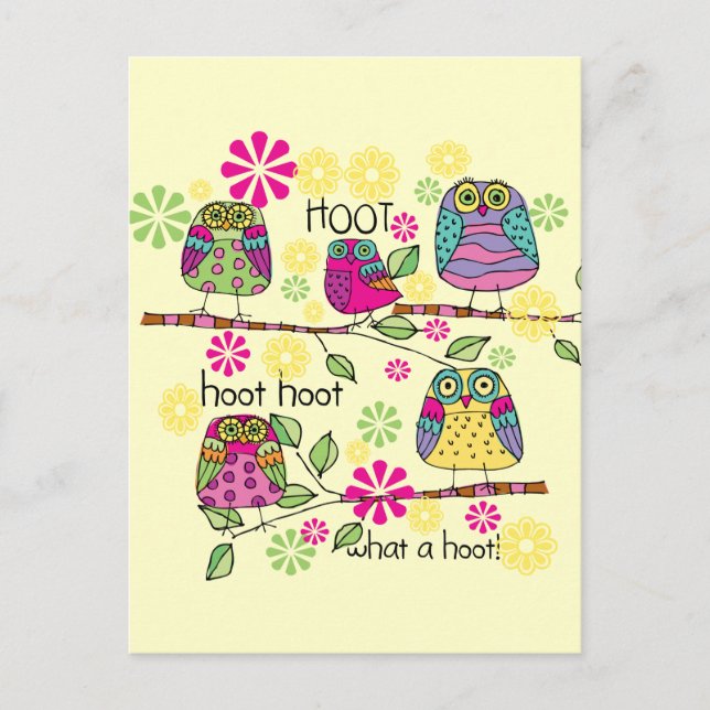 Hootie Owl Postkarte (Vorderseite)