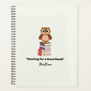 "Hooting for a Good Read!" Buchliebhaber Planer