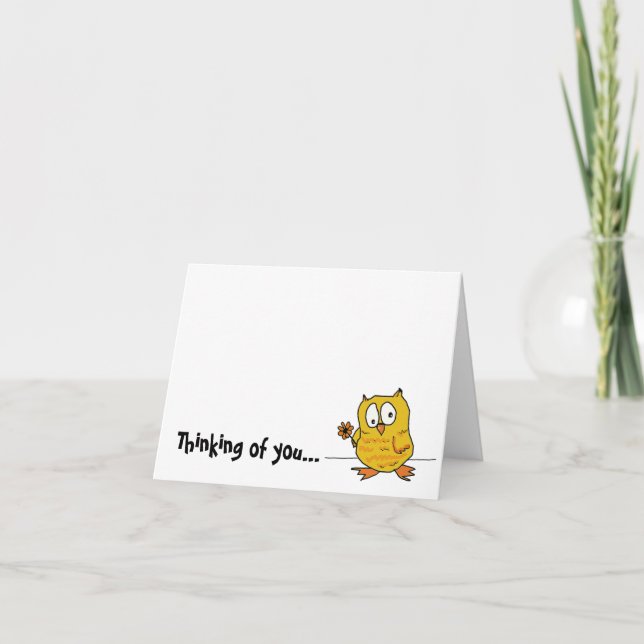 hootio, denkend an Sie Karte (Vorderseite)