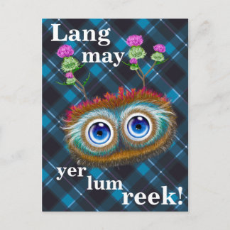Hoots Toots Haggis. Lang kann ihre Lumminreche hab Postkarte