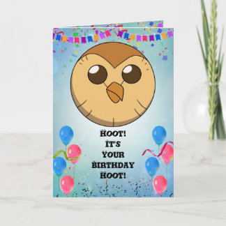 Hooty Birthday Card Einladen der Owl House Card Karte