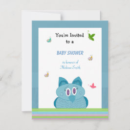 Hooty Owl Baby Dusche Einladung
