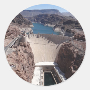 Hoover Dam 3 Runder Aufkleber