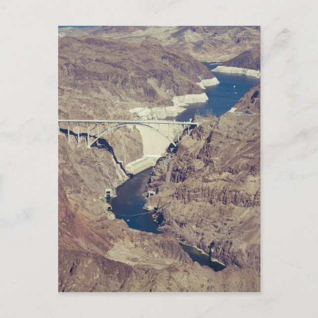 Hoover Dam Aerial Postkarte (Vorderseite)