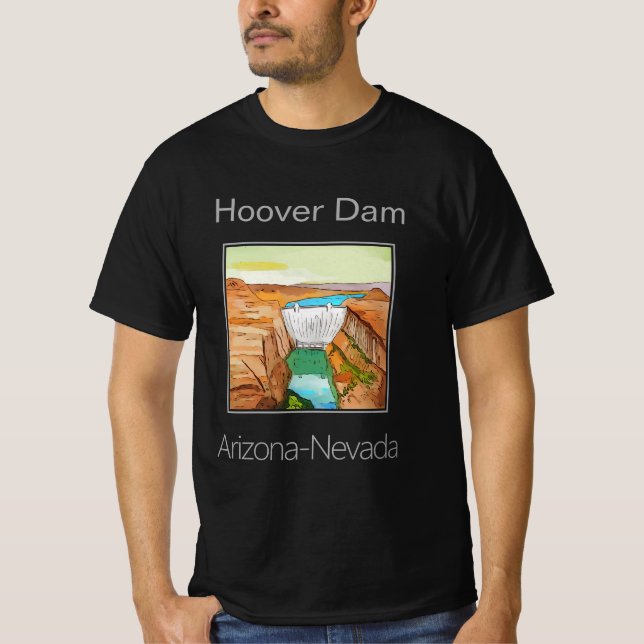 Hoover Dam, Arizona-Nevada T-Shirt (Vorderseite)