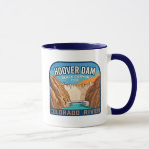 Hoover Dam Black Canyon Retro Colorado Tasse