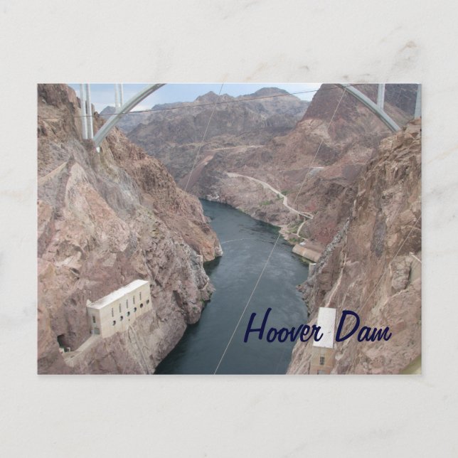 Hoover Dam Bridge Postkarte (Vorderseite)