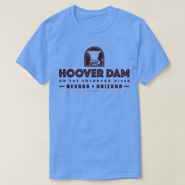 Hoover Dam Brown T-Shirt (Design vorne)