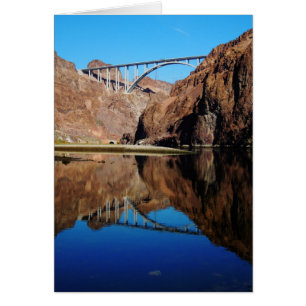 Hoover Dam Bypass Memorial Bridge Vertikale Karte