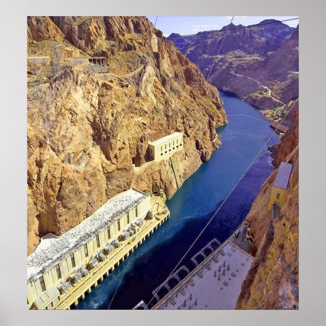 Hoover Dam Canvas Print Poster (Vorne)