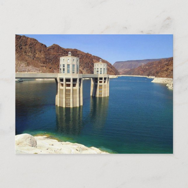 Hoover Dam, Las Vegas Postcard Postkarte (Vorderseite)