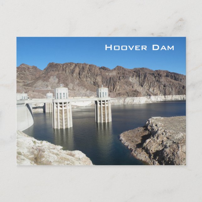 Hoover Dam Postkarte (Vorderseite)