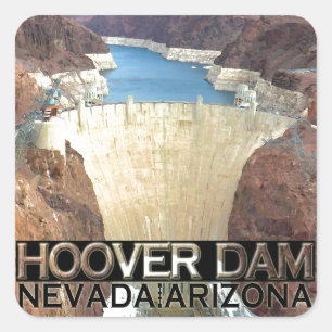 Hoover Dam Quadratischer Aufkleber