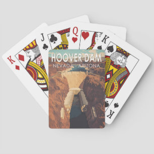 Hoover Dam Reise Kunst Vintage Spielkarten