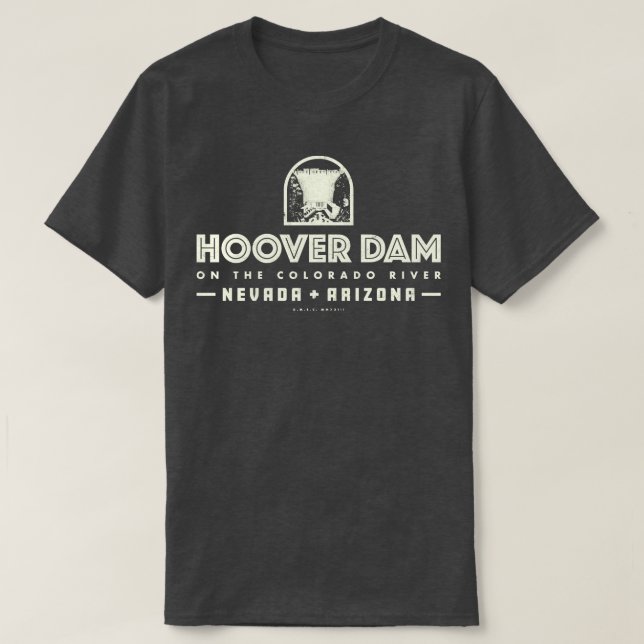 Hoover Dam Tan T-Shirt (Design vorne)