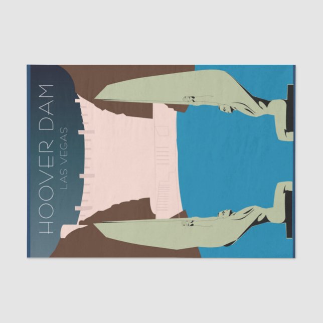 Hoover Dam Tissue Paper Seidenpapier (Vorderseite)