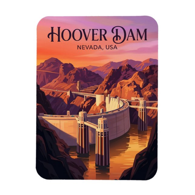 Hoover Dam USA Magnet (Vertikal)