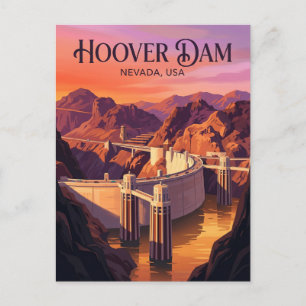 Hoover Dam USA Postkarte