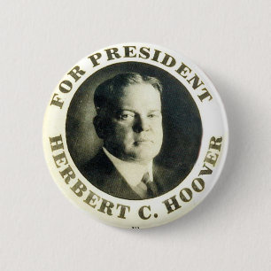 Hoover für Präsidenten - Knopf Button