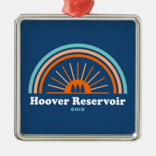 Hoover Reservoir Ohio Rainbow Ornament Aus Metall