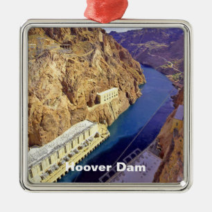 Hoover-Staudamm in Arizona Silbernes Ornament