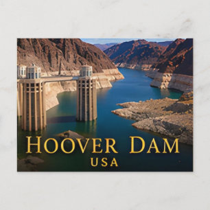 Hoover-Staudamm Nevada Arizona Colorado River Wahr Postkarte