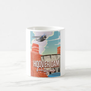 Hoover-Staudamm Nevada Arizona Vintage-Cartoon Tasse