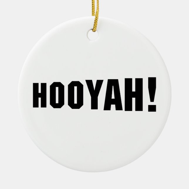 HOOYAH! KERAMIK ORNAMENT (Vorne)