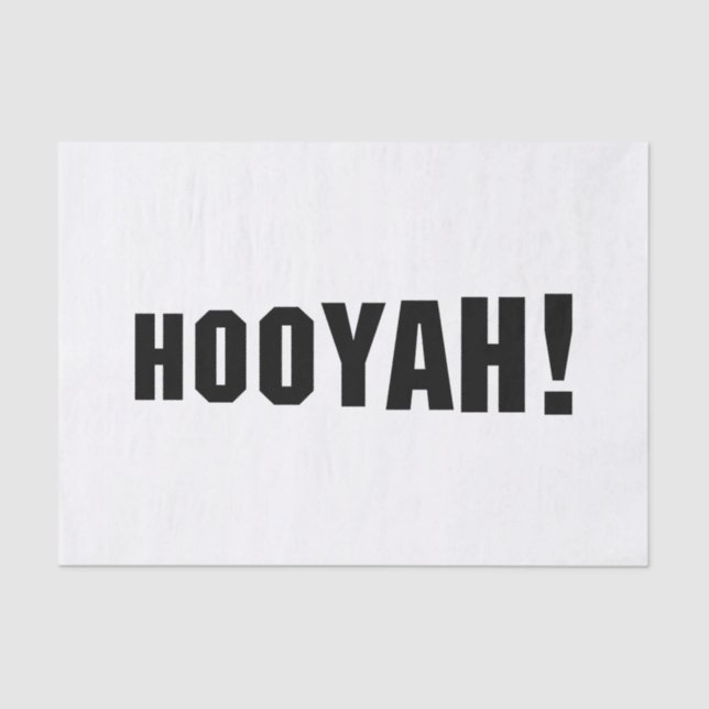 HOOYAH! SEIDENPAPIER (Vorderseite)