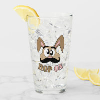 Hop auf dem Kaninchen Mustache