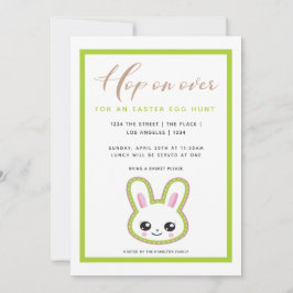 Hop auf Ostereier Jagd Bunny Personalisiert Einladung
