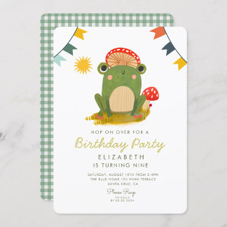 Hop auf Over Frog Birthday Einladung