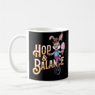 Hop & Balance - Einrad-Bunny Circus Act Kaffeetasse