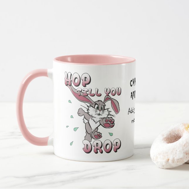 Hop, bis du den Brauch abgibst Tasse (Mit Donut)