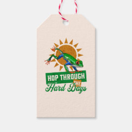 Hop durch die harten Tage Amazonas-Baumfrosch Geschenkanhänger