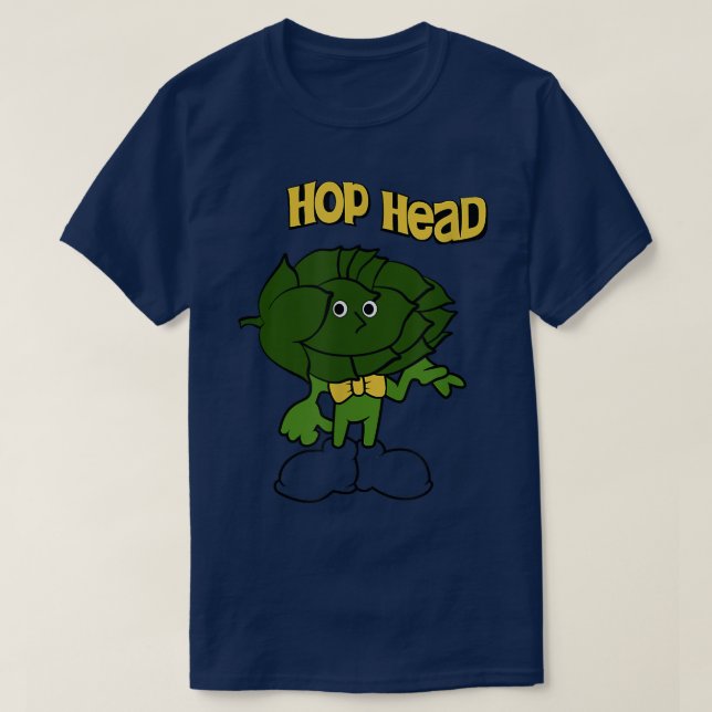 HOP HEAD Homebrewing, Hüttenboote Lover T-Shirt (Design vorne)